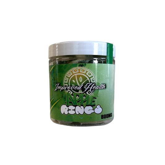 Sugar Coated Apple Rings – 40mg Broad Spectrum | Halal & Lab-Tested