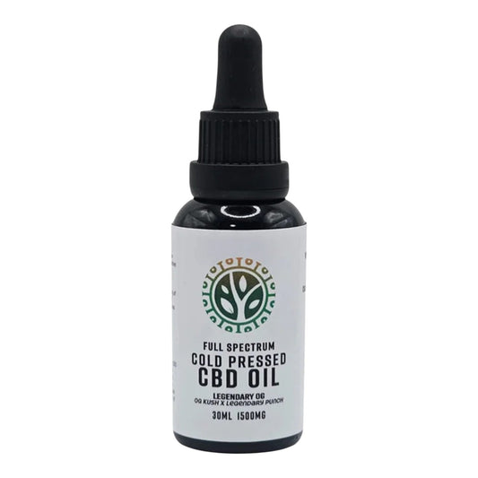 Improved Health's Cold-Pressed Full-Spectrum CBD Oil 1500mg | Legendary OG Strain | 30ml