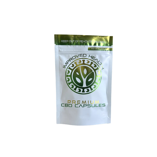 Cold Pressed Organic Indica CBD Capsules – 50mg Full Spectrum Cannabinoids