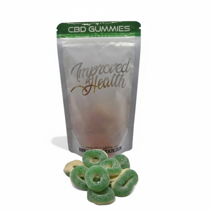 Sugar Coated Apple Rings – 40mg Broad Spectrum | Halal & Lab-Tested