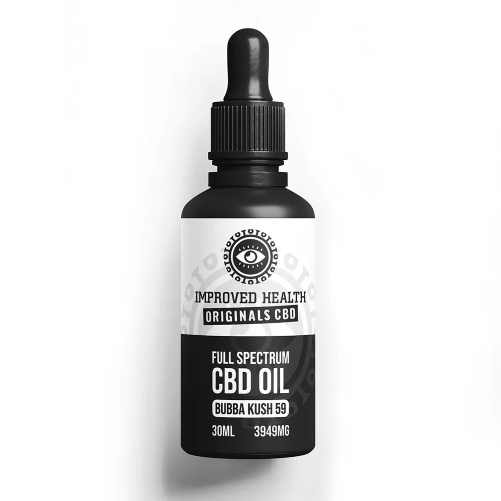 Bubba Kush 59 CBD Oil – Improved Health x Originals | 3948mg/30ml | Full-spectrum Oil