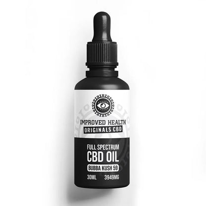 Bubba Kush 59 CBD Oil – Improved Health x Originals | 3948mg/30ml | Full-spectrum Oil