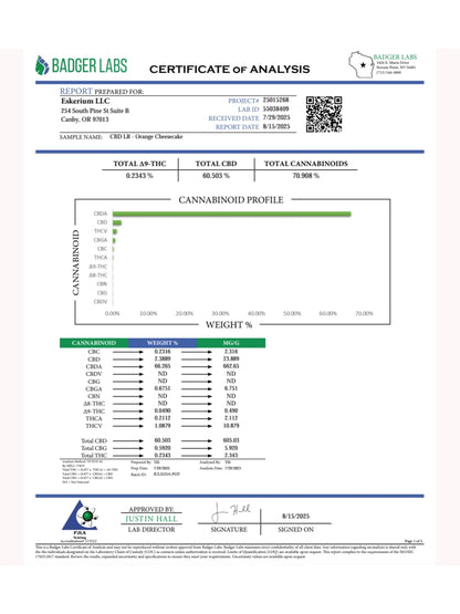 Full Spectrum CBD Live Resin Vape Cartridge – Premium Terpene-Rich USA-GROWN Strains | 1ml & 0.5ml
